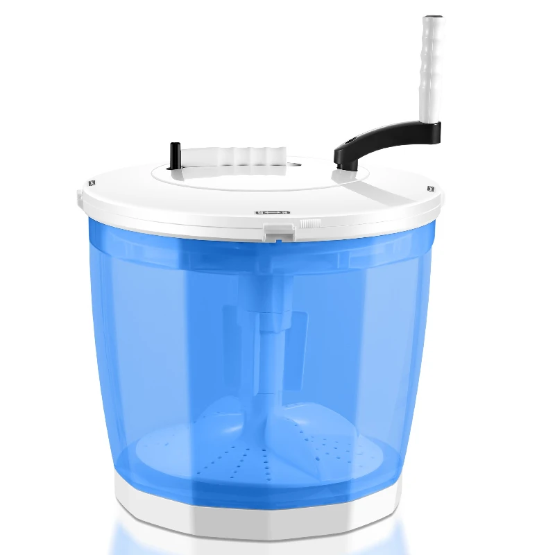 

Manual washing machine, no electricity in student dormitory, hand-cranked clothes drying bucket, portable small electric-free