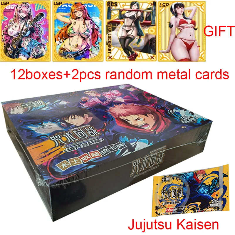 

2024 Newest Wholesale 12boxes Jujutsu Kaisen Cards JJK Booster Box Gojo Satoru Nanami Sukuna Hobby Chrismas Gift