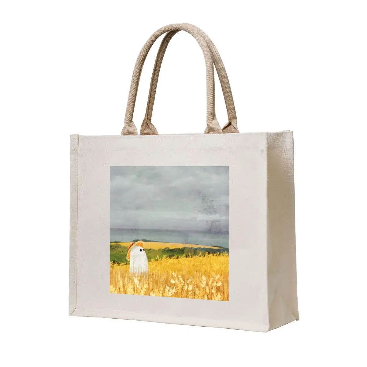 

There's A Ghost in the Wheat field again... Tote Bag canvas tote bags tote bags men large bag