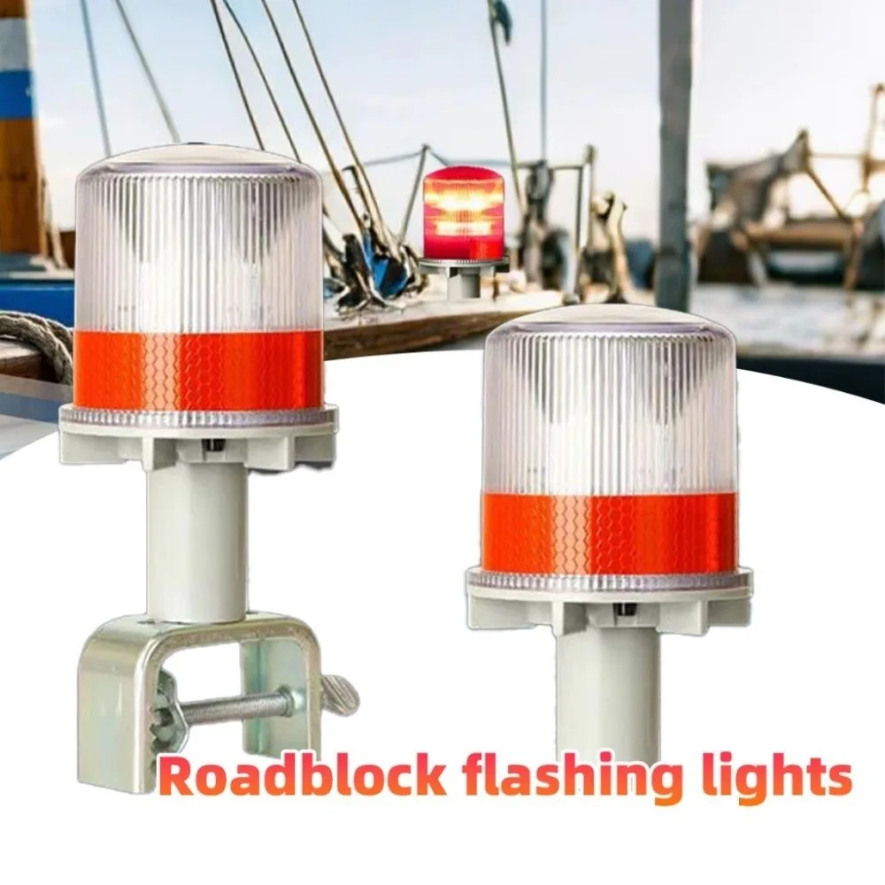 Durable Solar Powered Strobe Lights Waterproof Industrial Grade Flashing Lamp High Visibility Safety Flashing Lamp Car image 2