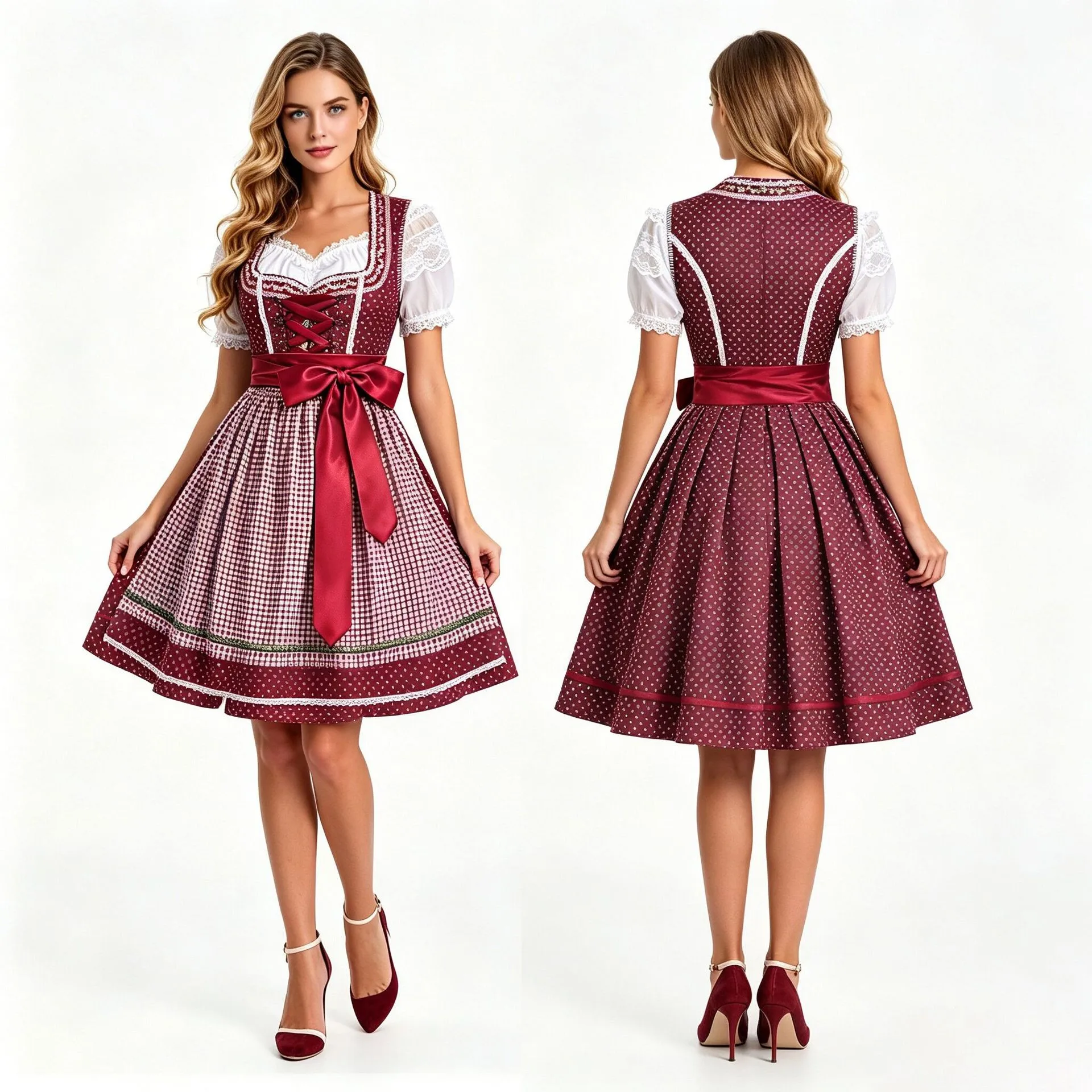 Winter Season Elegant Style Skirt with Stage Costume European Fantasy European Fantasy Theme Printed Pattern for Men and Women