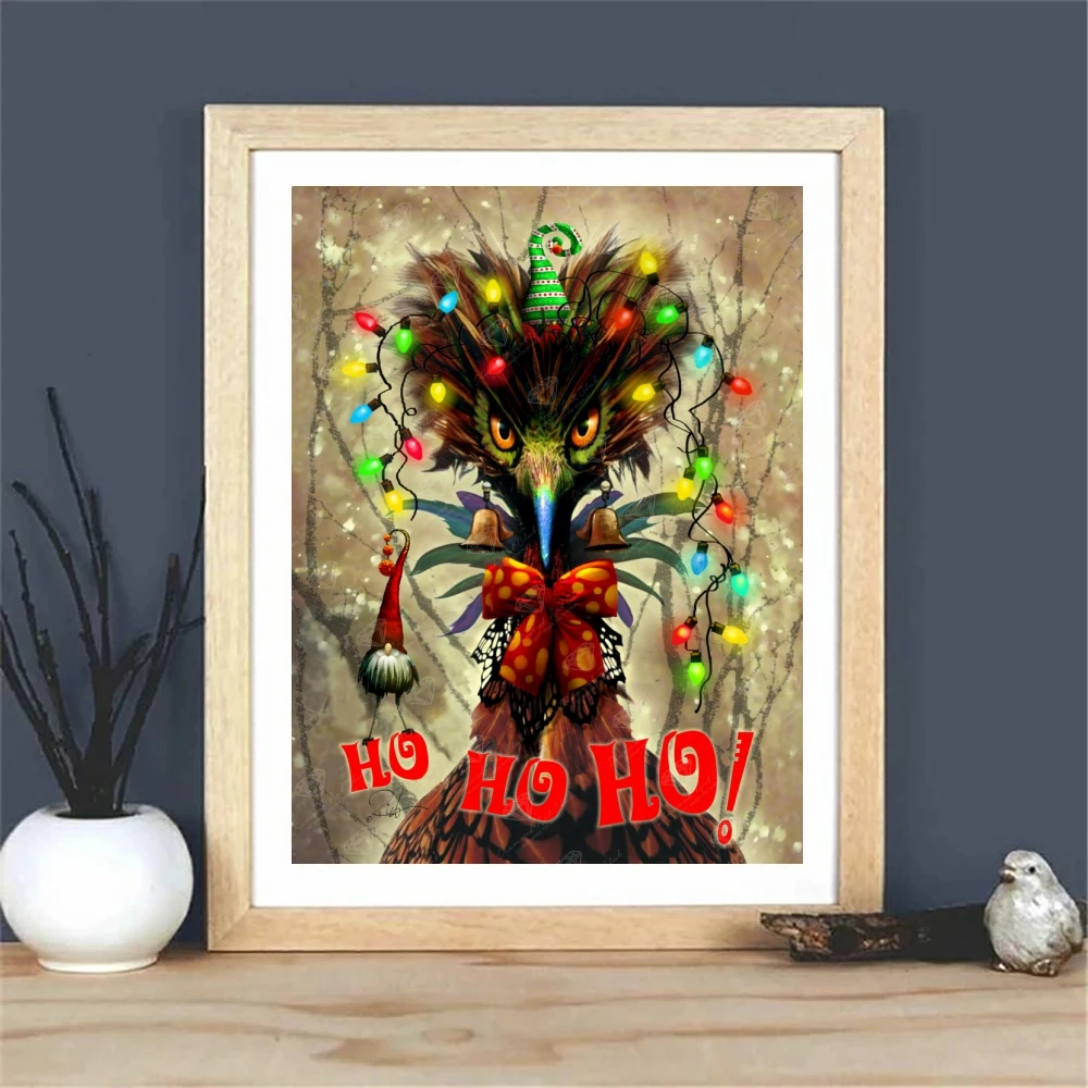 Family Circus Parrot Owl 5D DIY Diamond Painting Cross Stitch Cartoon Bird Embroidery Picture Mosaic Bedroom Decor Kids Gift