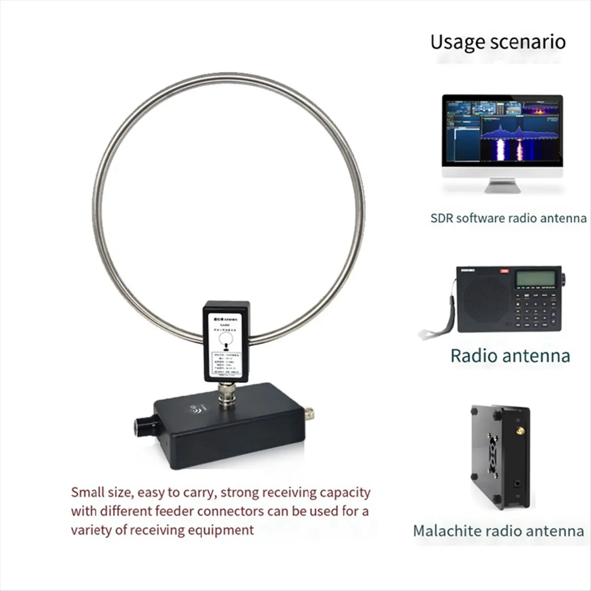【Cable】 Radio Shortwave Special Antenna GA450 Shortwave Antenna Tuning Antenna VOA Multi-Function Portable Radio Antenna