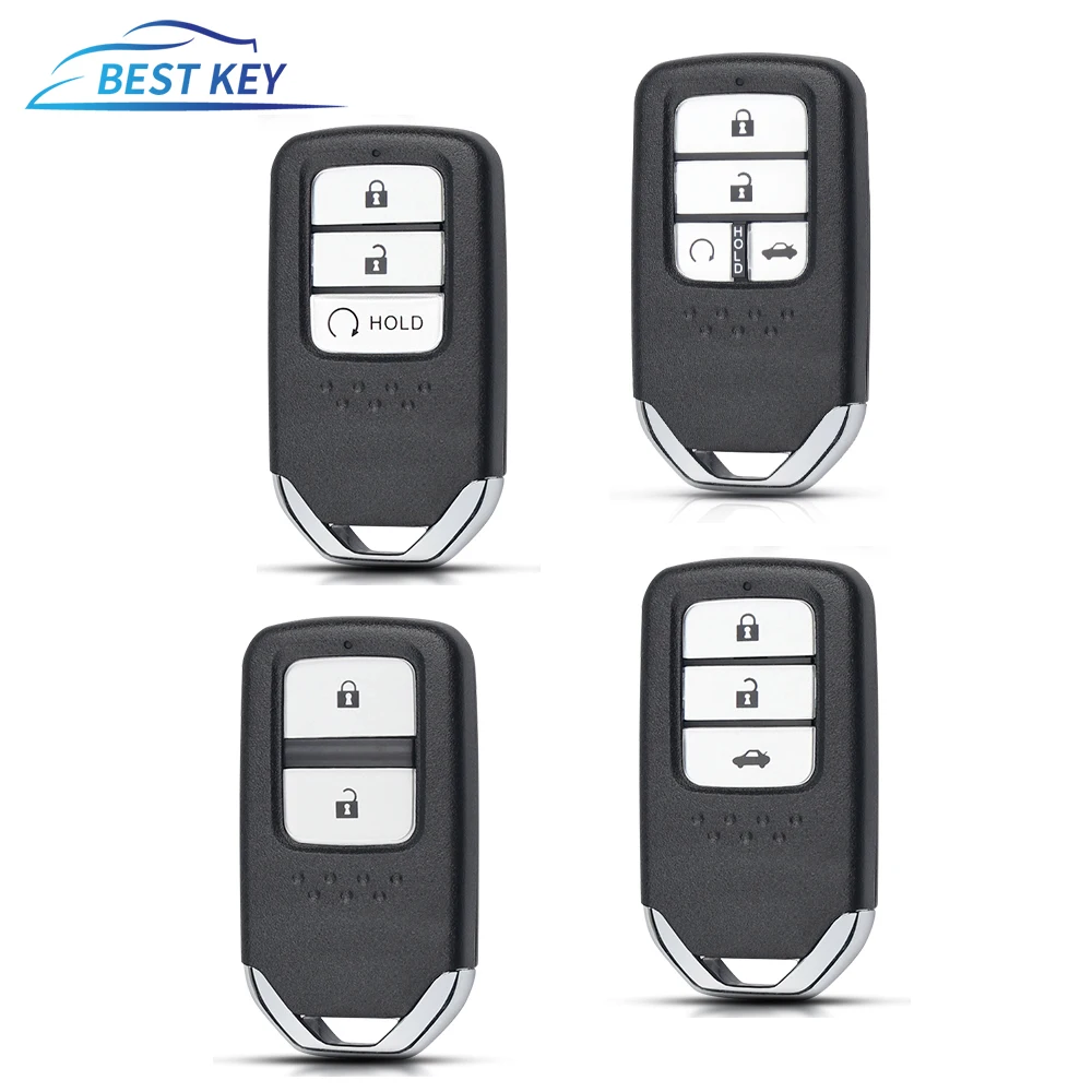 BEST KEY    Replacement Remote Key Shell Case nFor Honda HRV CRV 2017 2018 Avancier URV Pilot Insight Accord Smart Key Case