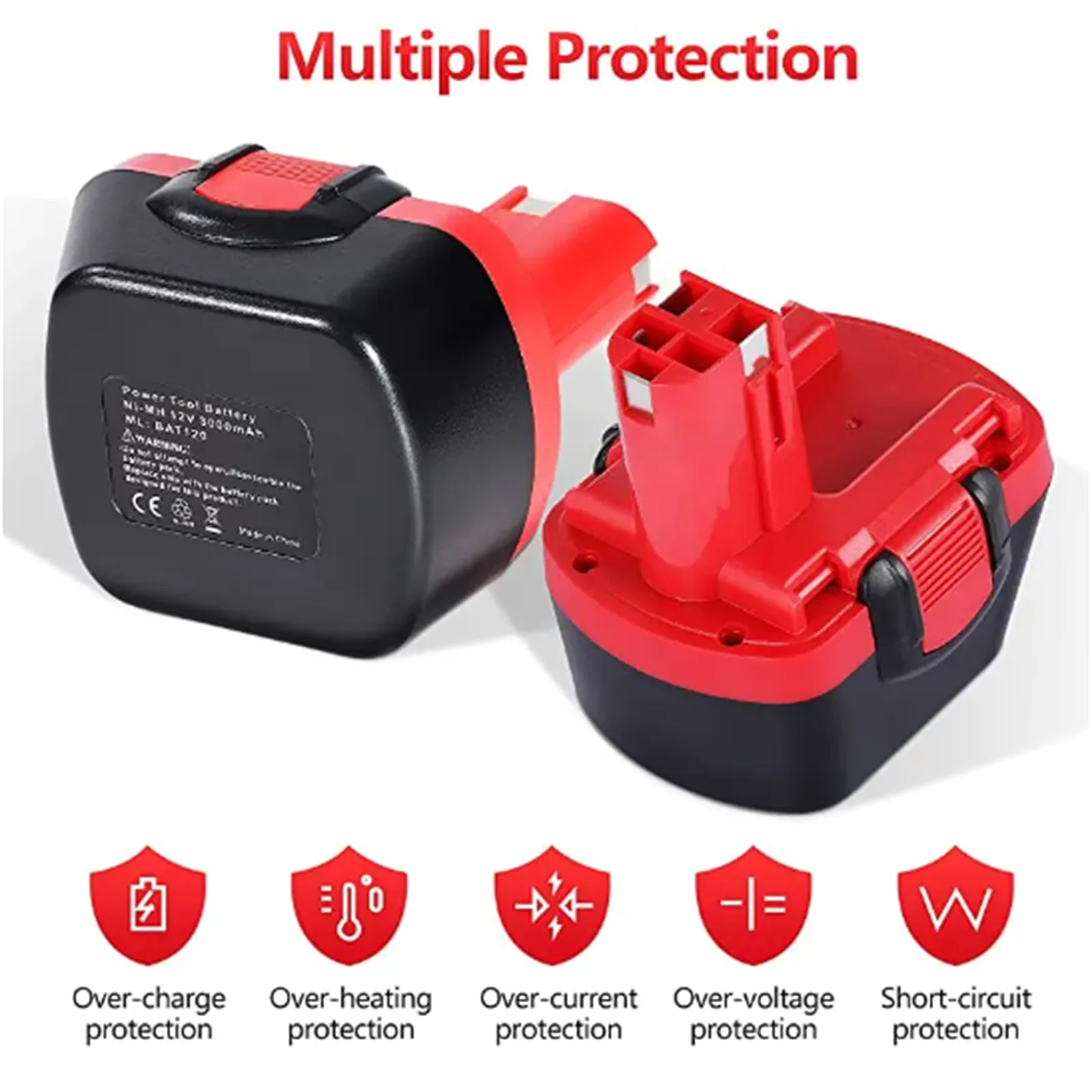 Akumulator Ni-MH 12V 3,5mAh do Bosch D70745 PSR 12 GSR 12 VE-2 GSB12 VE-2 Akumulator BAT043 BAT045 BAT040 — zdjęcie produktu 5