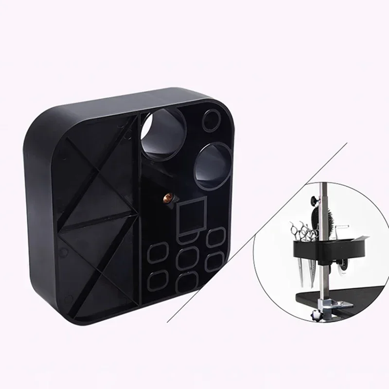 Caja de almacenamiento multifuncional para herramientas de peluquería, soporte para tijeras de corte de pelo, organizador, caja de herramientas de estilismo, maquillaje de belleza