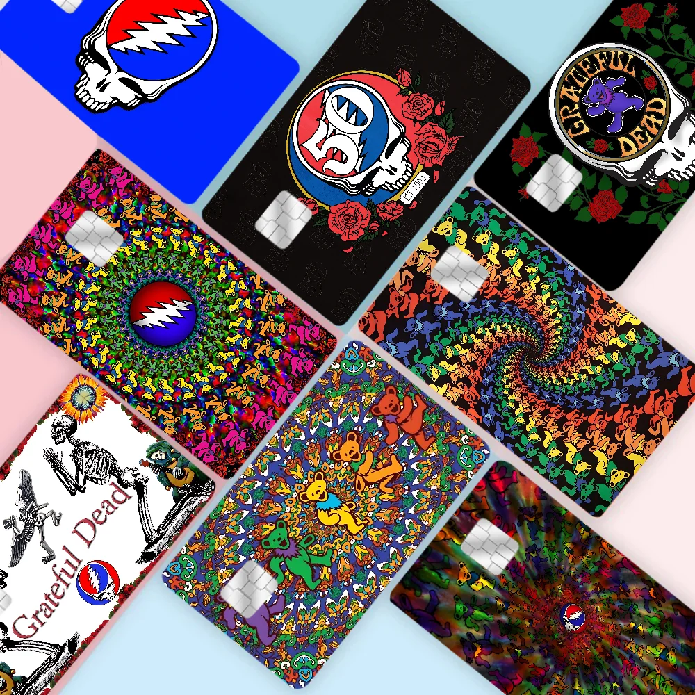 

G-Grateful D-Dead Anime Spend Or Save Funny Shell On Off Ultra Thin No Fade Sticker Skin Cover Film For Debit Credit Card