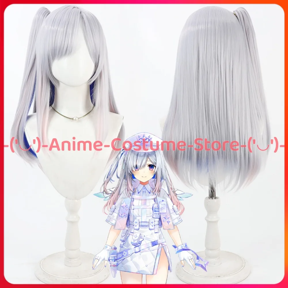 

VTuber Amane Kanata Cosplay Wig Ponytail Anime Game Character Hallowen Carnival Party Costume Wigs Heat Resistant Synthetic Hair