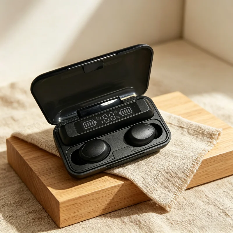 New F9 Bluetooth Headphones 9D Stereo High Bass Sport Earphones Handfree Touch Control Tws Wireless Earbuds Waterproof Headset