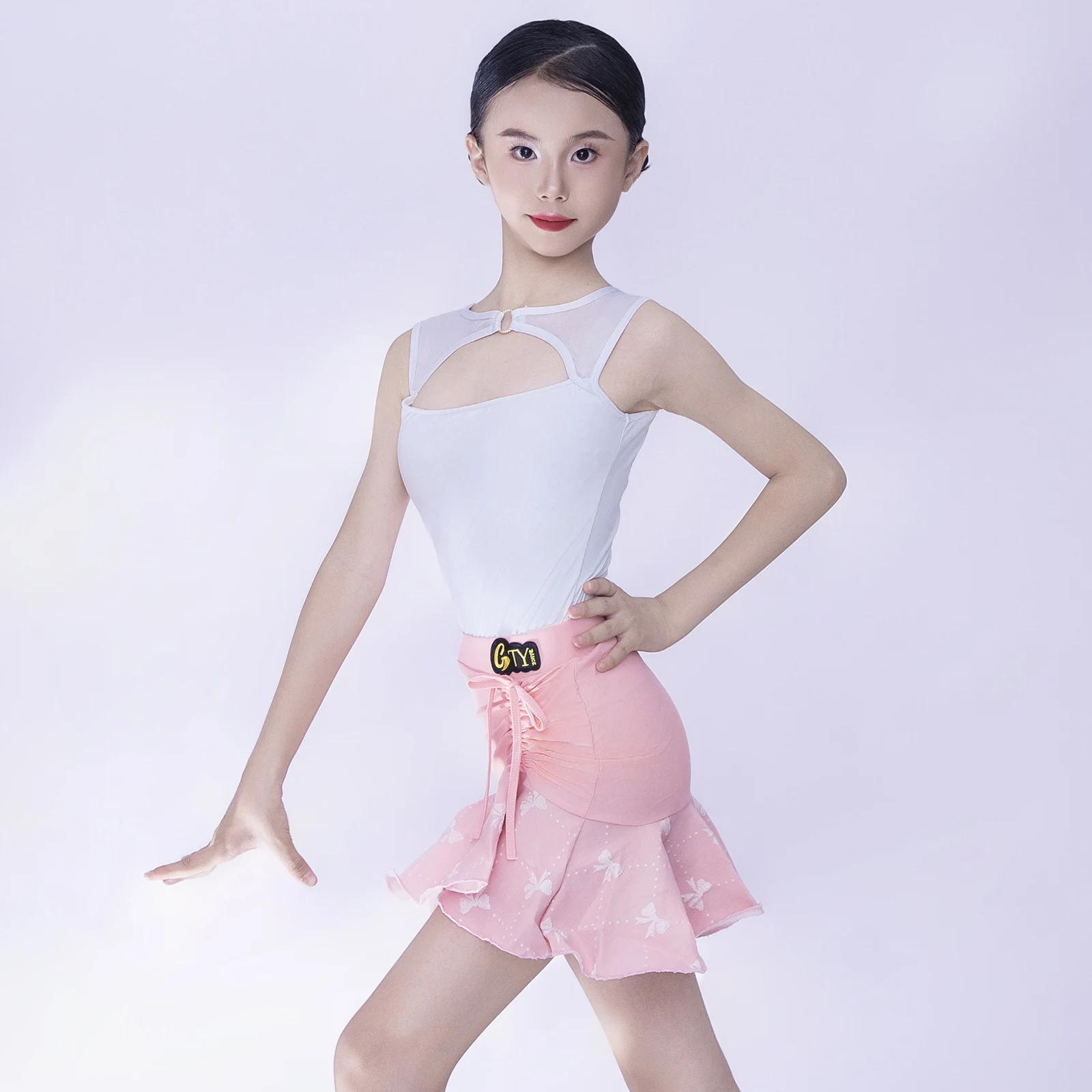 Kids Samba Latin Dance Competition Clothes For Girls Latin Dance Performance Costume Child Chacha Rumba Dancewear SL13137