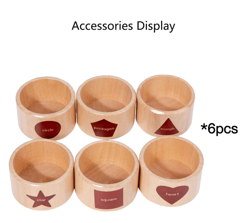 Copo de classificação de forma de cor magnética de madeira das crianças forma geométrica jogo de pesca cognitiva educação precoce brinquedo de quebra-cabeça
