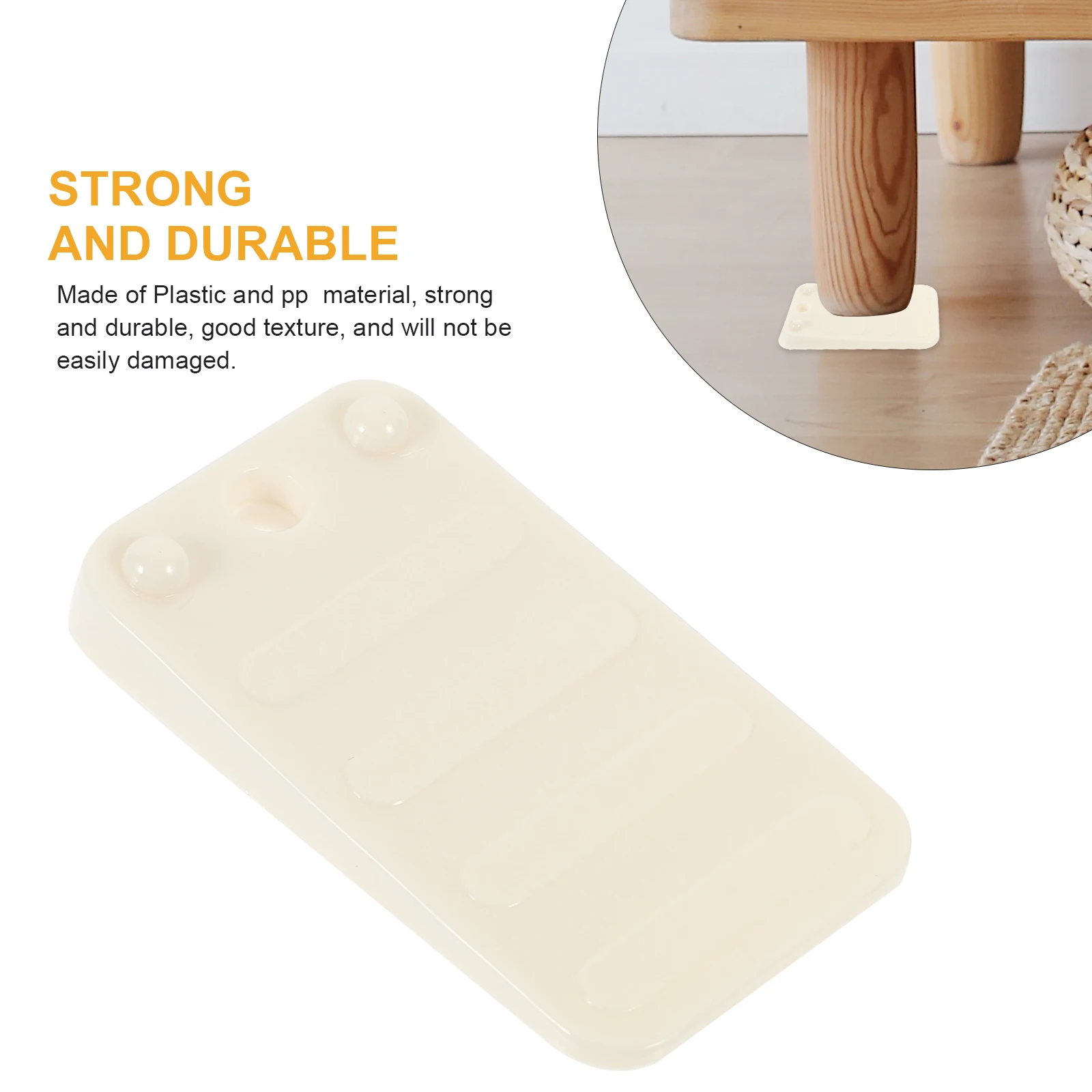 30 قطعة الحشوات البلاستيكية لتسوية منصات زيادة الأثاث التسوية المضادة للانزلاق الجدول أريكة خزانة الطابق حامي توقف الباب