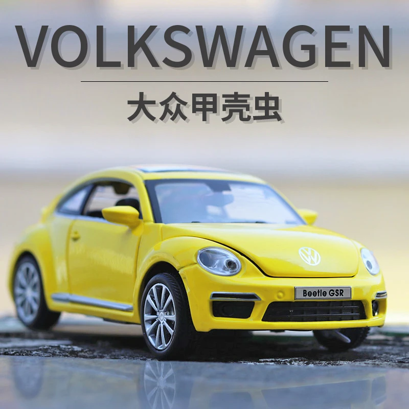 1:32 VOLKSWAGEN Beetle GSR High Simulation Diecast Car Metal Alloy Model Car Children\'s toys collection gifts A134