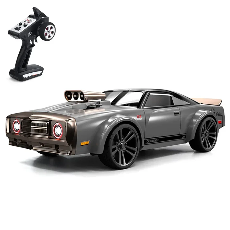 16303 1:16 50KM/H RC Car With LED Lights 4WD Electric Remote Control Muscle Cars High Speed Drift Racing Toys for Children Gifts