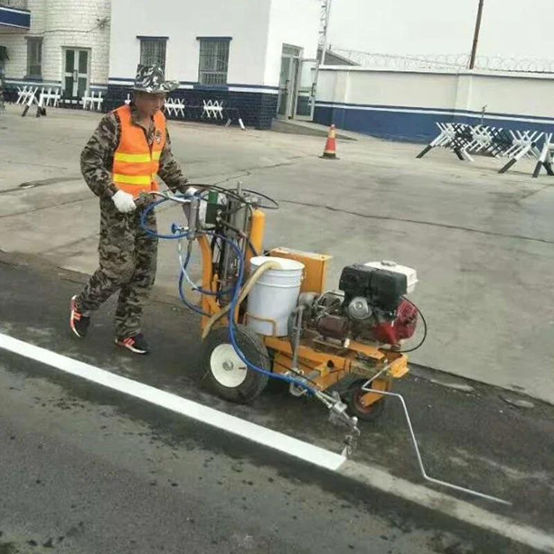 Manufacture 18L Hand Push High Pressure Cold Paint Airless Spray Painting Road Marking Machine