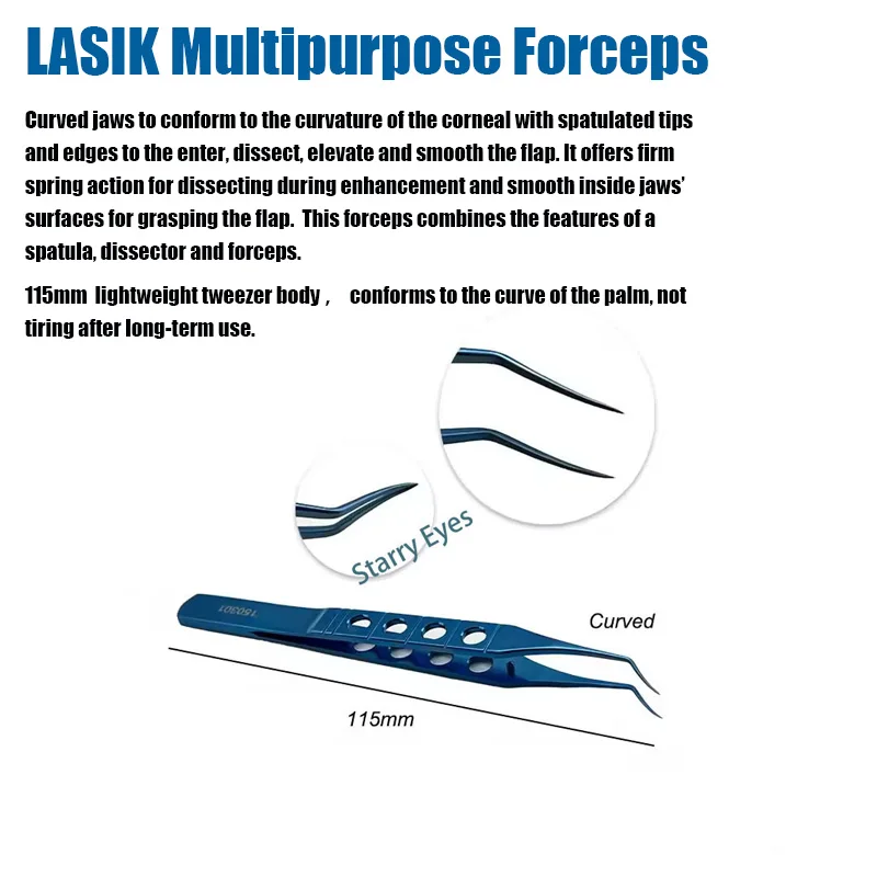 Titan LASIK Pinzette Perone LASIK Flap Pinzette Augenchirurgische Instrumente