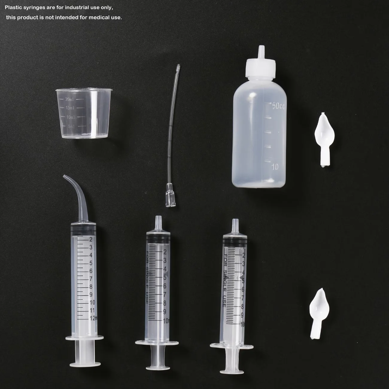 8-piece set of bird manual feeding syringe system, clear scale, durable plastic, manual feeder, parrot, baby bird feeding tool
