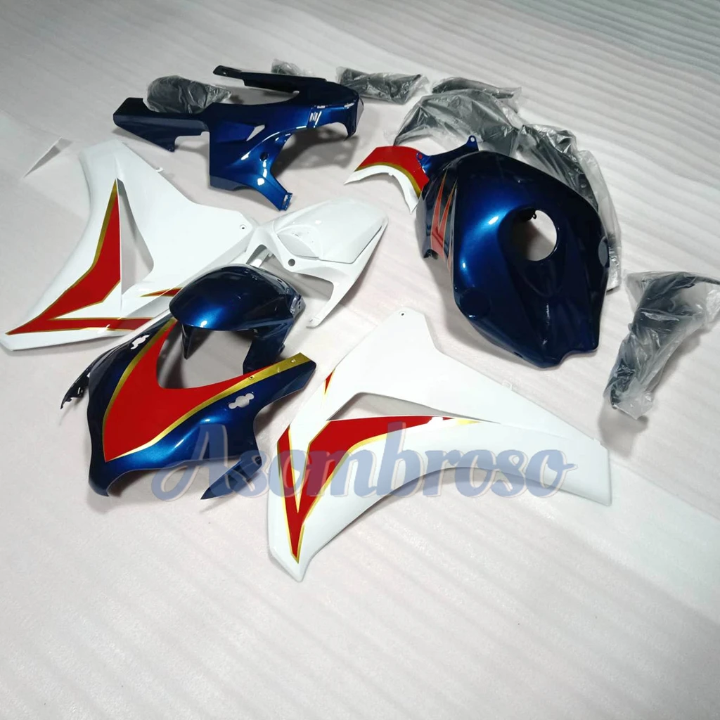 مجموعة هدايا عالية الجودة لـ CBR1000RR 2008 2009 2010 2011 CBR 1000RR أبيض/أزرق/أحمر ABS حقن هيكل السيارة سبورتبايك Fairings