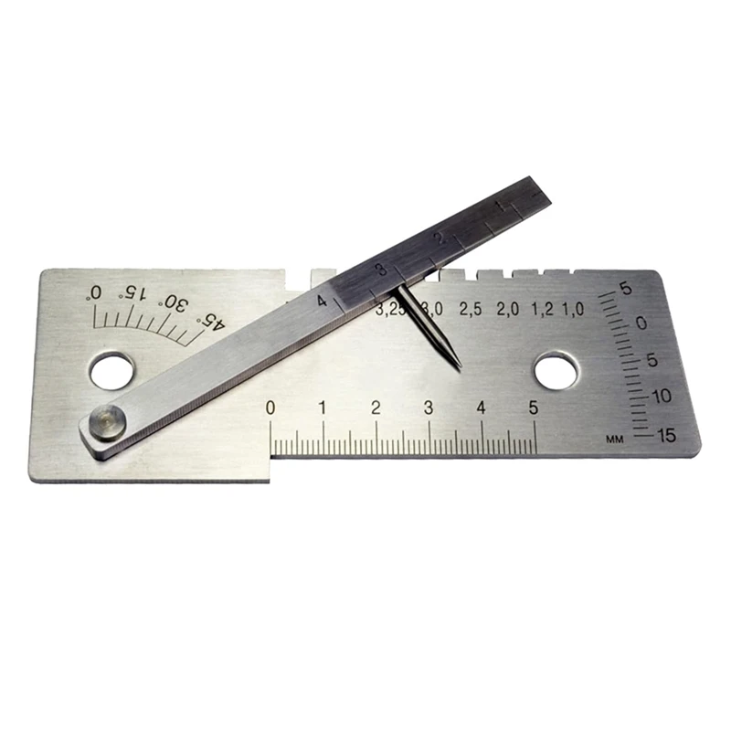 A93G Industrial Grade Gauge Height 0-5Mm Multi Function Welder Tools 45 Degree Measuring Tools