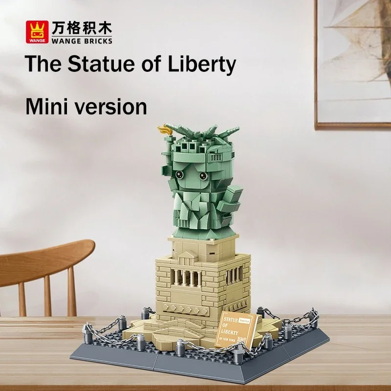 1409PCS CreativeStatue della Libertà-New York America Building Blocks Architettura Mattoni da costruzione Giocattolo regalo per bambini adulti