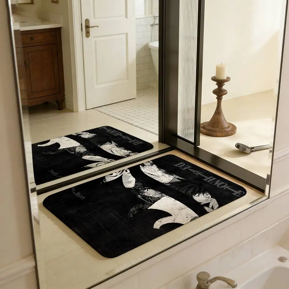 D-Death Note Bathroom Mat Anti-slip Absorb Water Long Strip Cushion Bedroon Mat Hotel Decor Mat
