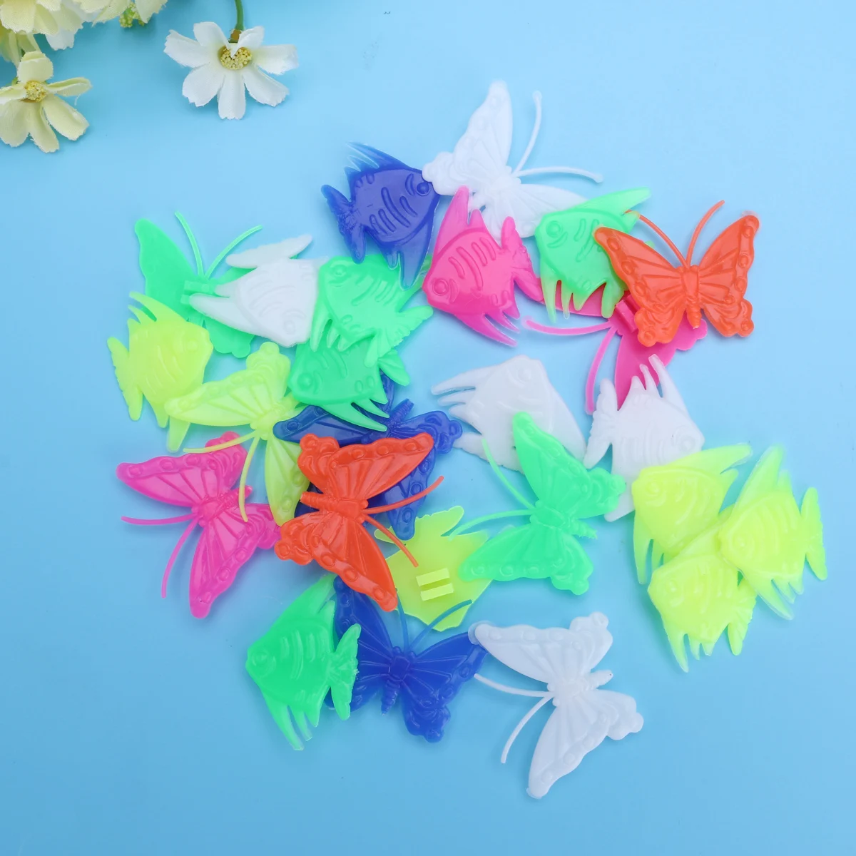 

26pcs Butterfly Colorful Beads Bike Wheel Decoration Kids Scroll With Wheels Front Back Bicycle Accessories
