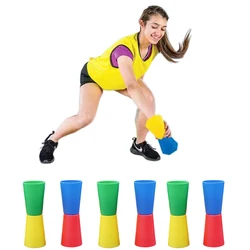 10 Stück Kind Outdoor-Sportspiel zeug Spaß Spiele Flip Cup Shuttle Run Agilität Kegel Körper koordination dynamische Bewegung Equipaciones Geschenk