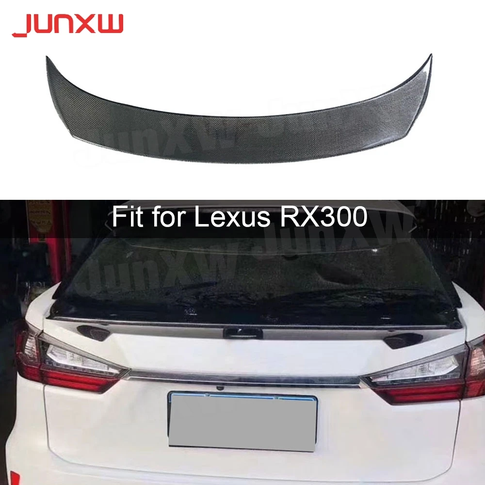 Carbon Fiber Rear Trunk Lip Mid Spoiler Body Kits for Lexus RX300 2016-2021 Car Accessories Rear Middle Boot Wing FRP Decoration