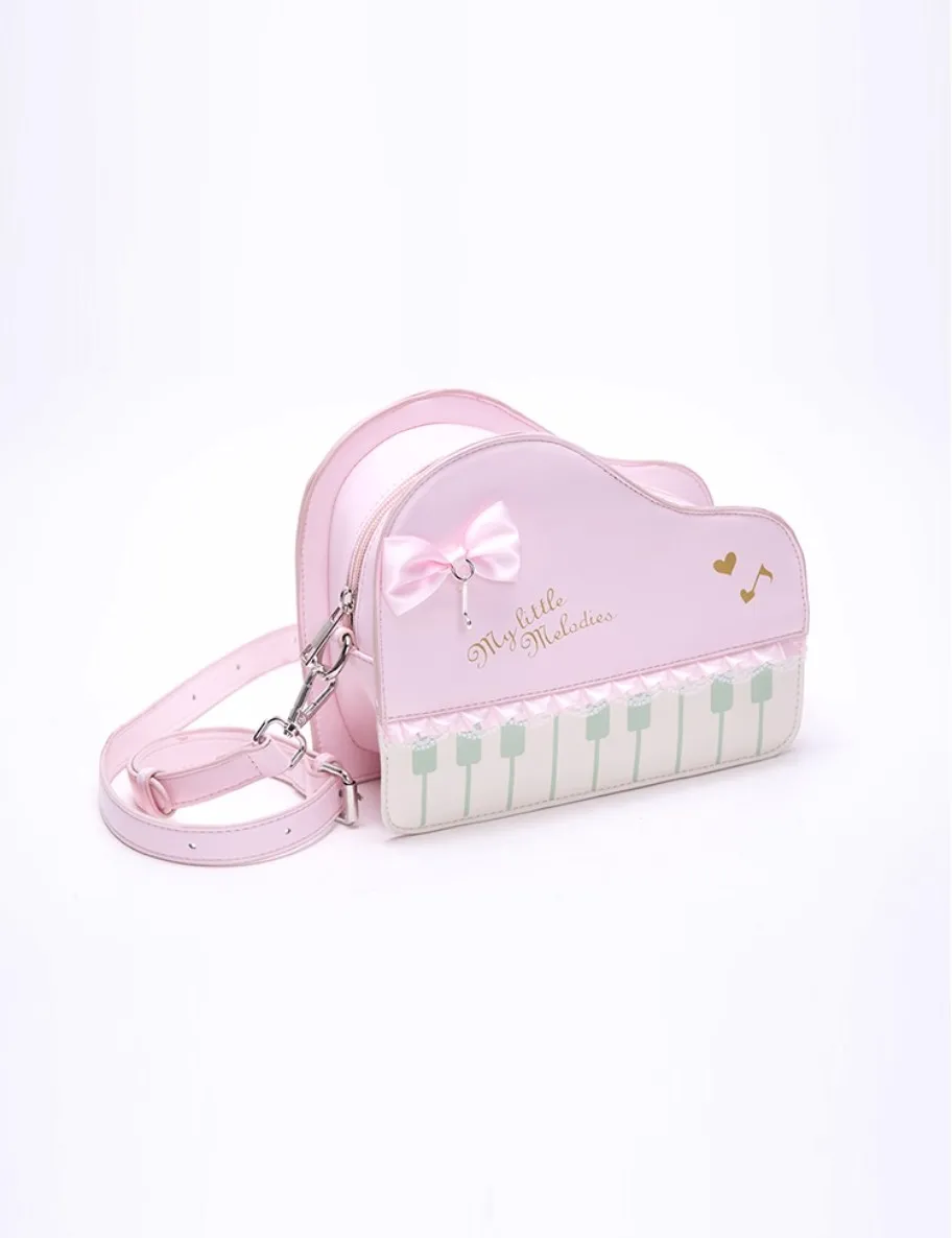 

Милая винтажная сумка через плечо с бантом для девочек, женская кружевная компактная сумка через плечо для телефона, летняя милая сумка для пианино, милая розовая сумка