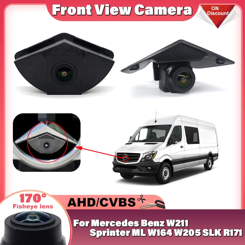 1080P AHD HD Car Front View Camera For Mercedes Benz W211 Sprinter ML W164 W205 SLK R171 Vito W639 W204 W209 W212 W906 W203 W447