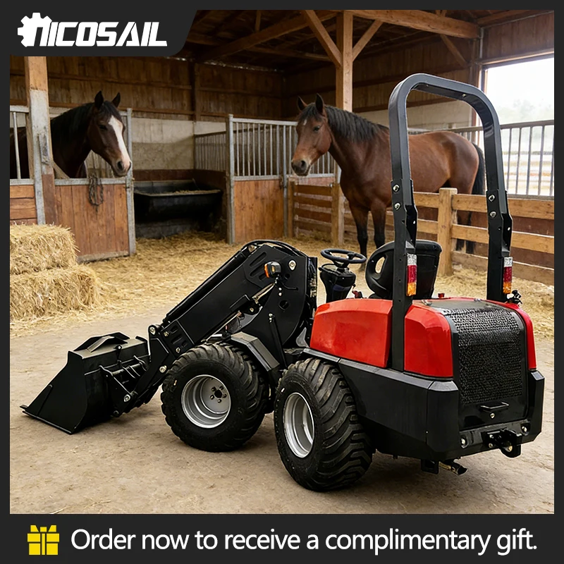 

Small Telehandler for Horse Stable Multi Purpose Telescopic Loader for Farm Stable with CE/EPA