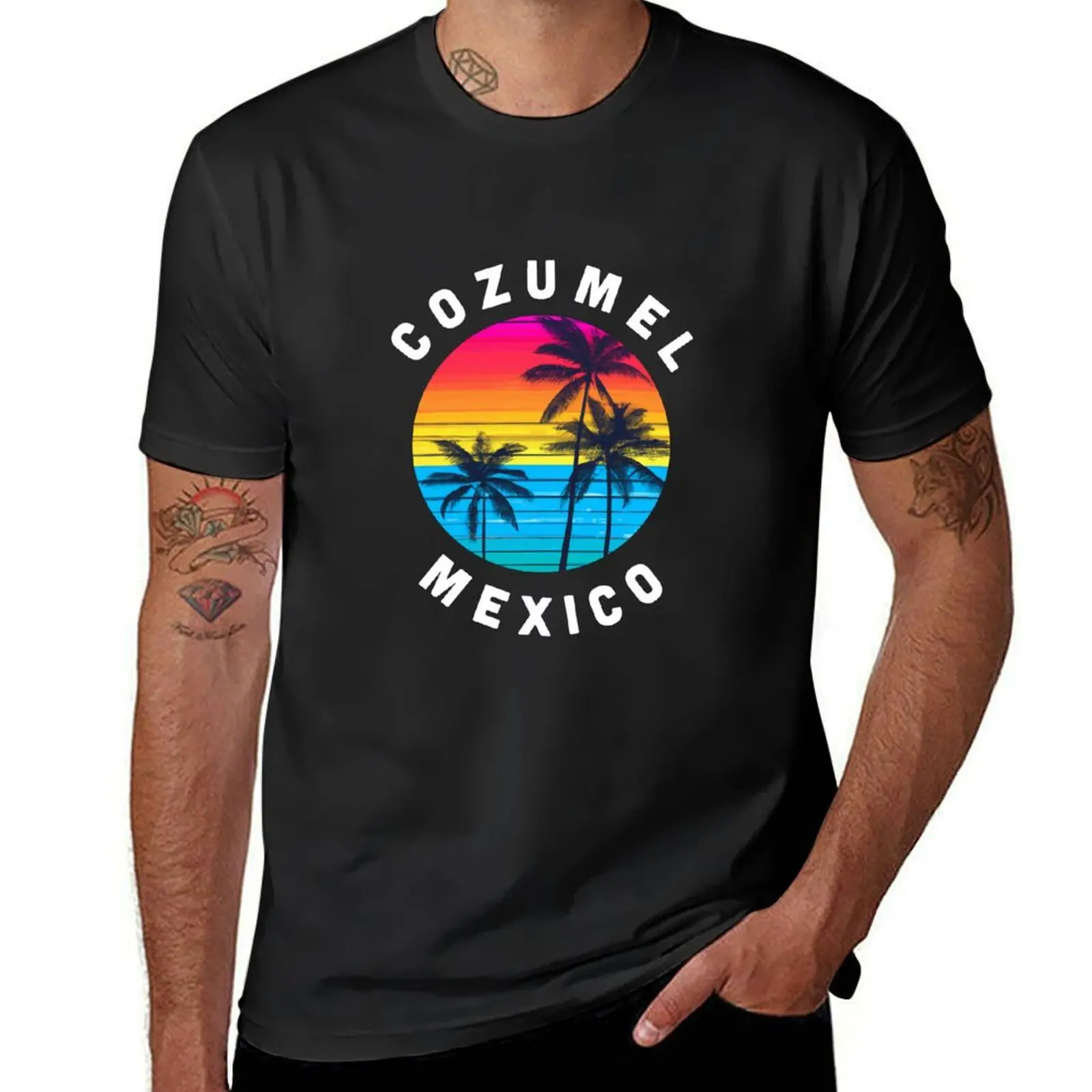 Cozumel Mexico Souvenir T-Shirt plain summer tops mens t shirts pack