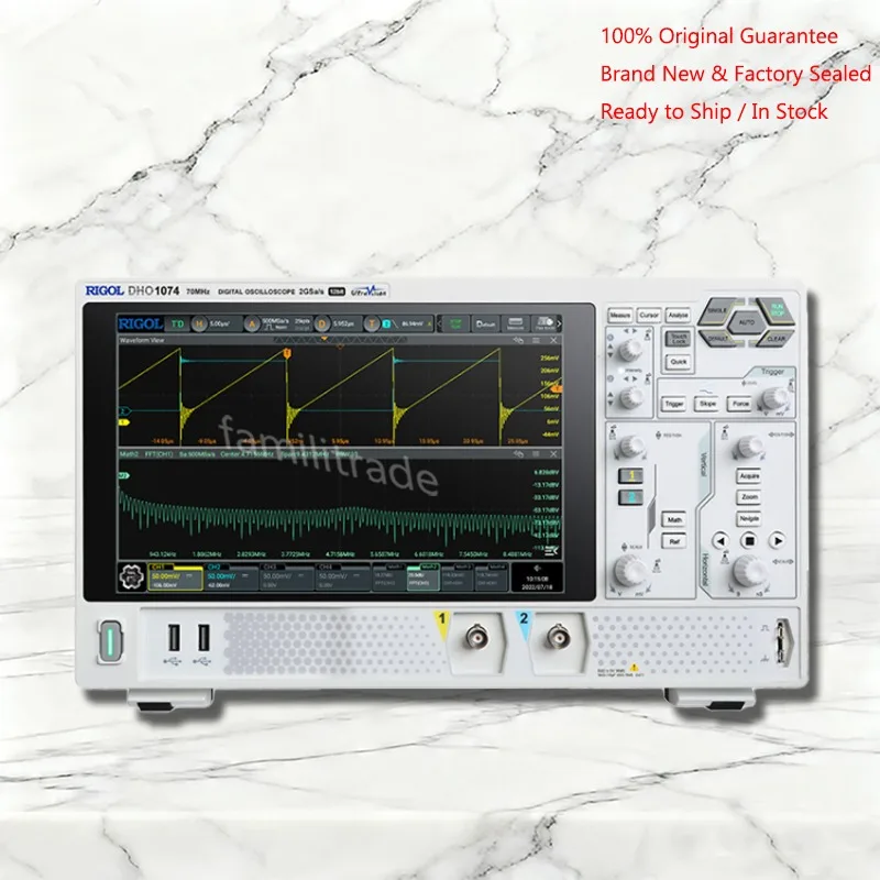 1PC NEW RIGOL DHO1074 In Stock 12Bit High Res Digital Oscilloscope DHO1000 Series 4CH 70MHz 2GSa/s Touch Screen Original Box