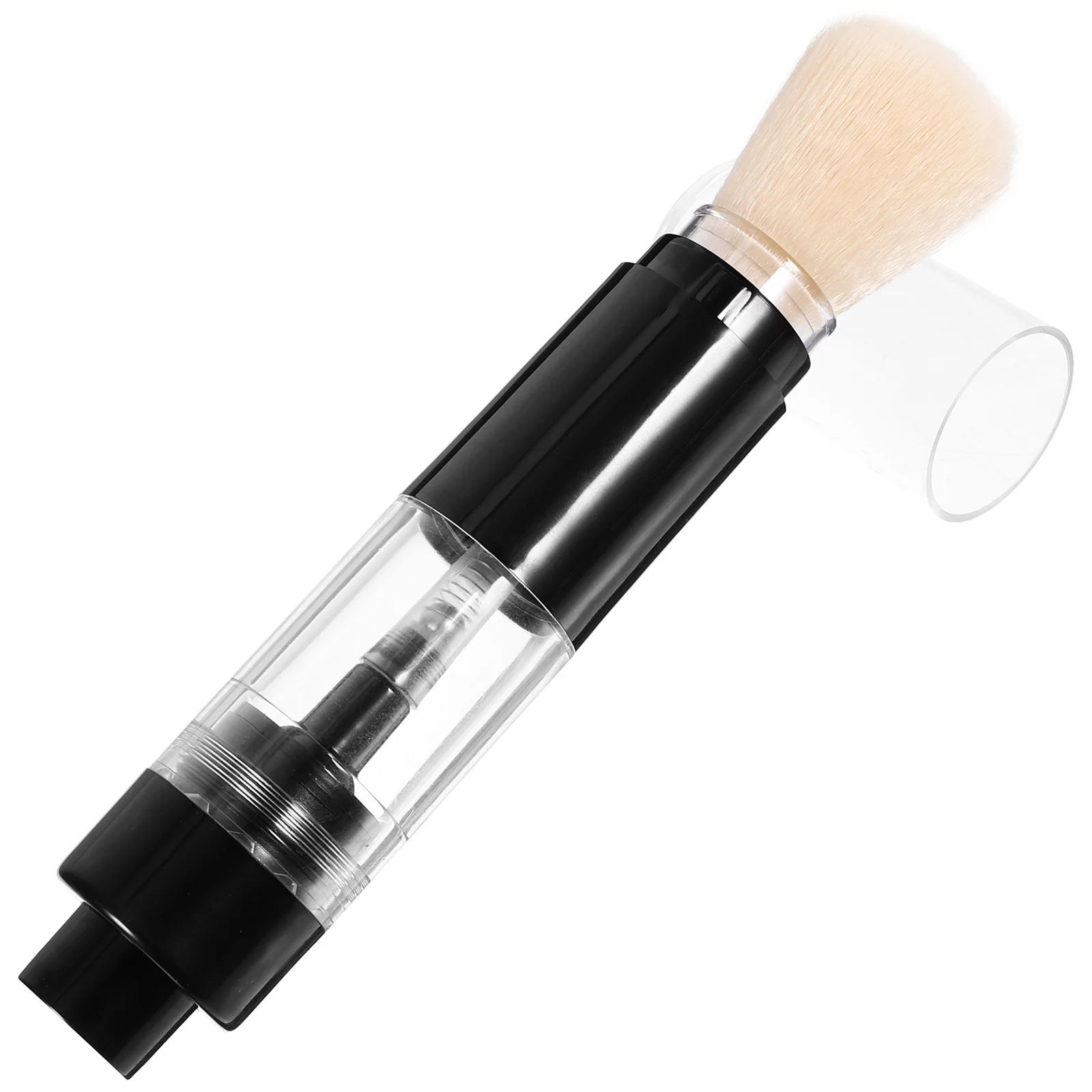 

Refillable Pressurized Powder Brush Compact Lightweight Blush Highlighter Nose Shadow Makeup Tool for Delicate Skin Portable