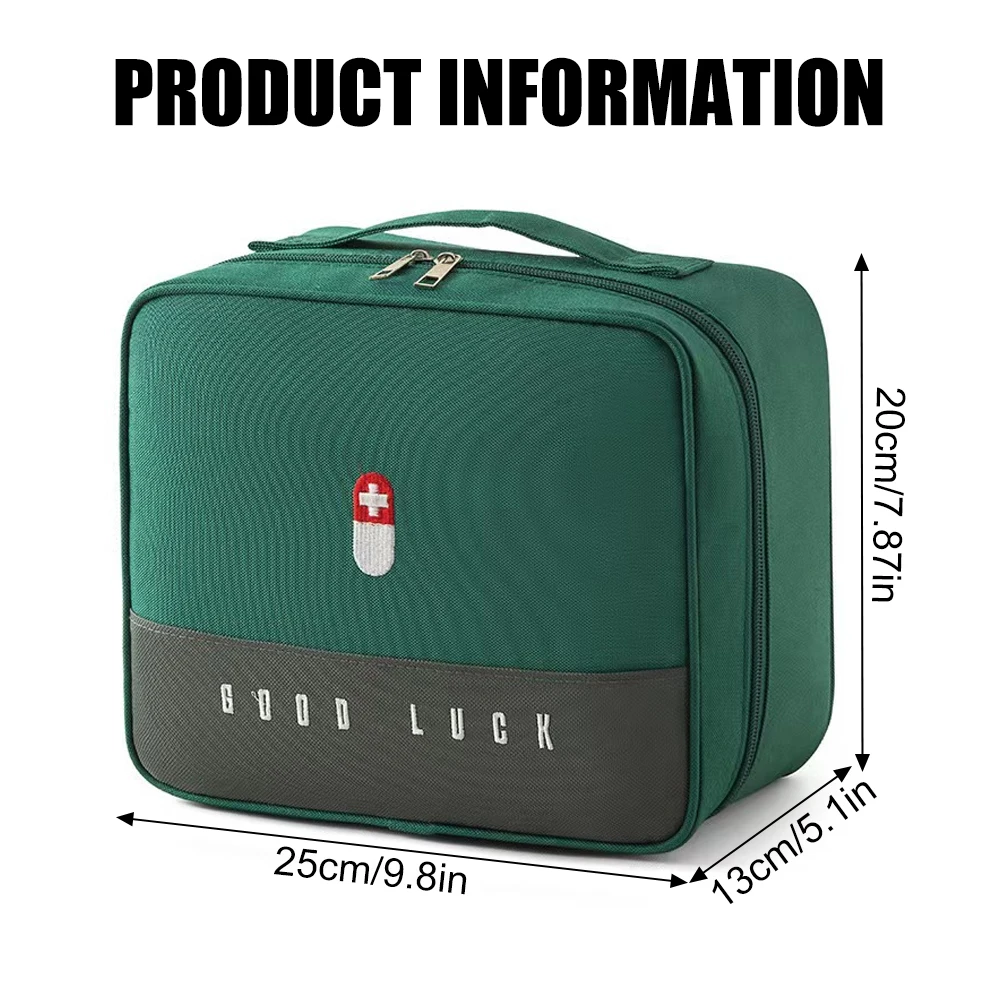 1PCS Portable Red First Responder Bag, Lightweight Emergency Medicine Organizer for Travel, Outdoor, Sports, Pet and Daily Use