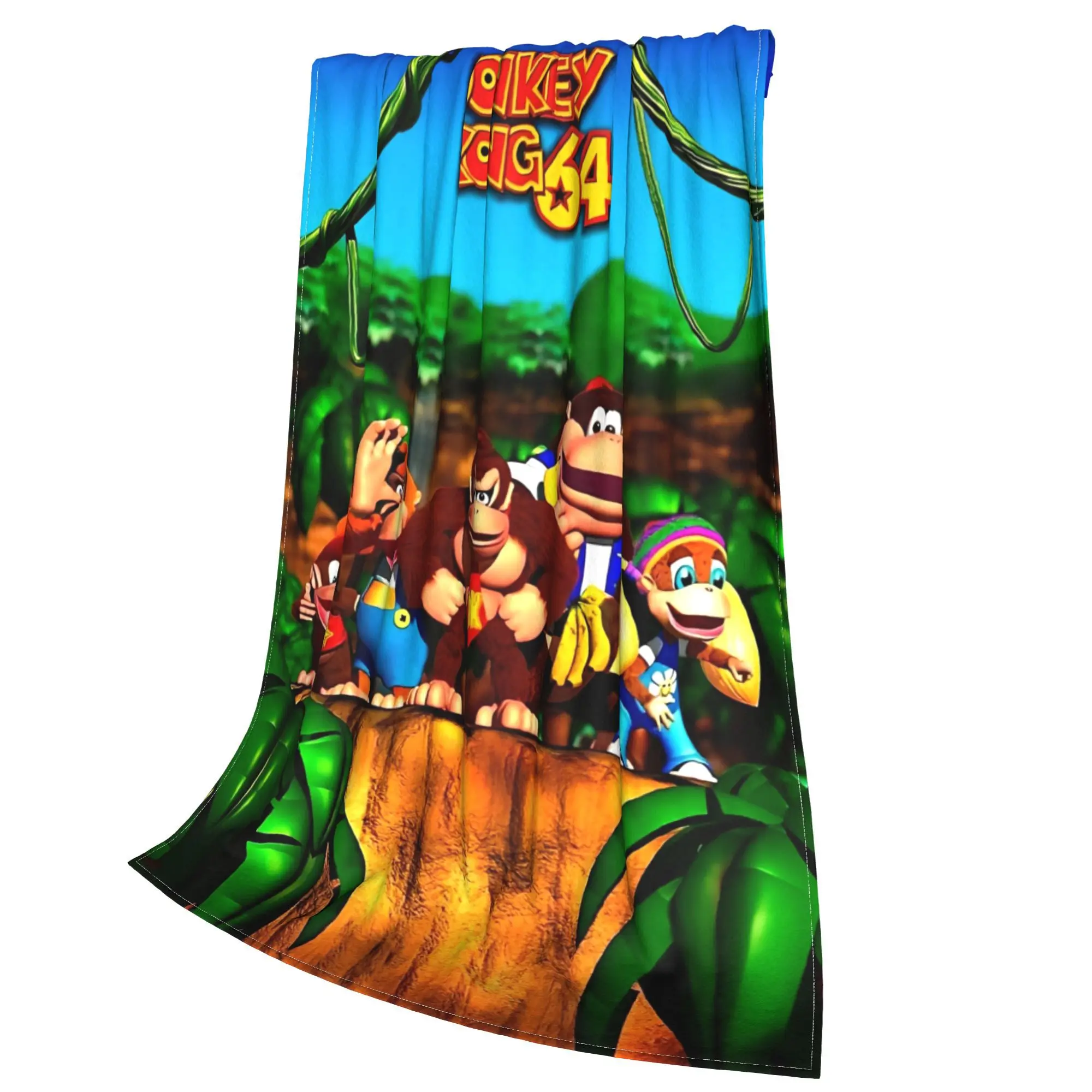 Comfortable donkey kong bananza game Blanket Stuff Sofa Decorative  Throw Blanket Super Warm Coral Fleece Plush for Outdoor view 3