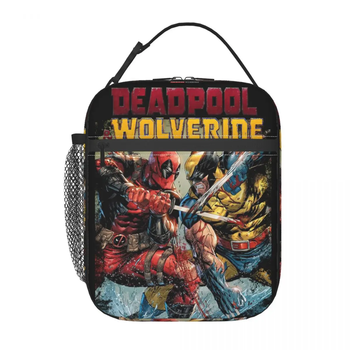 Deadpool & Wolverine Product Insulated Lunch Bag For Travel Food Storage Bag Portable Cooler Thermal Lunch Boxes