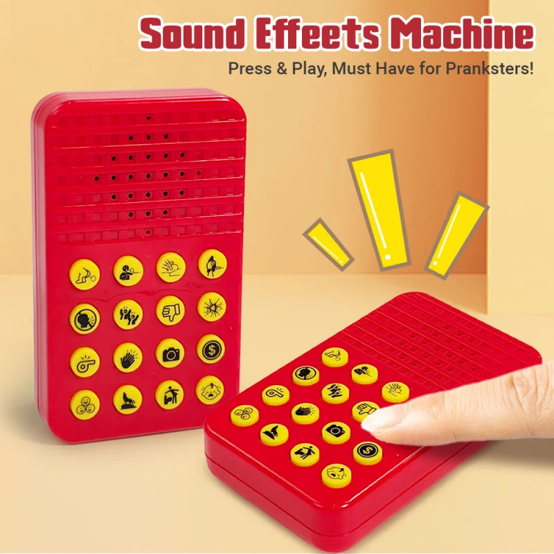 Novelty Toys Personality Button Voice Sound Box Prank Sound Generator Music Squeeze Box Toy Atmosphere Sound Generator Plaything