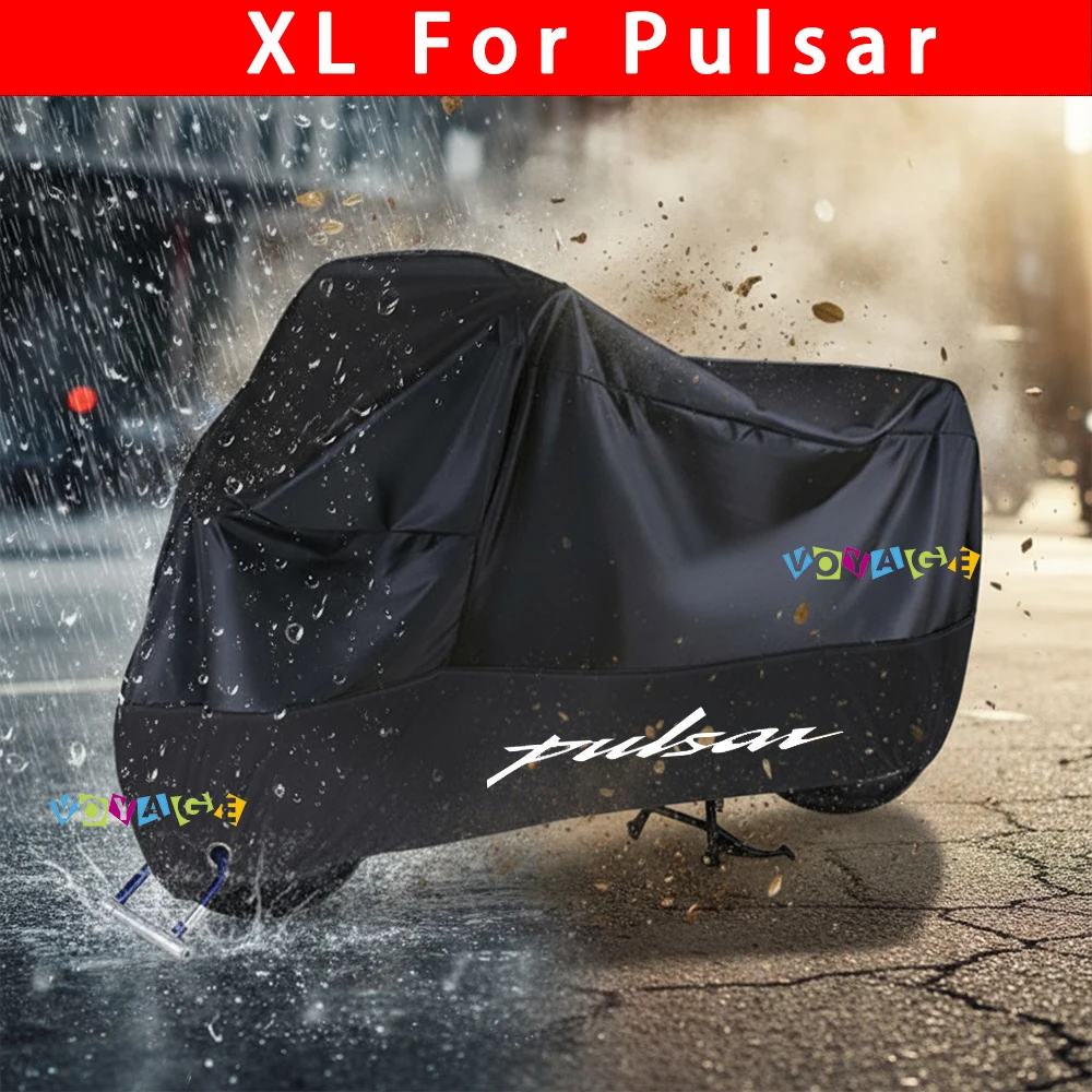 

New For Bajaj Pulsar 125 150 180 Motorcycle Rain Cover Waterproof Dustproof Outdoor Cover Wear-Resistant Fabric Accessories