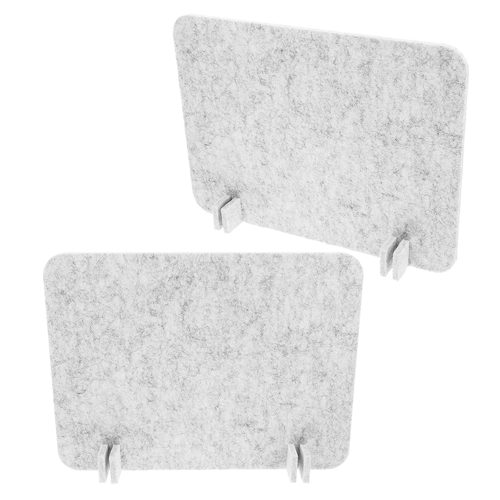 

2pcs Privacy Panels Felt Material Office Student Dormitory Acoustic Desktop Dividers Desk Screen Cubicle Panel Partition Walls