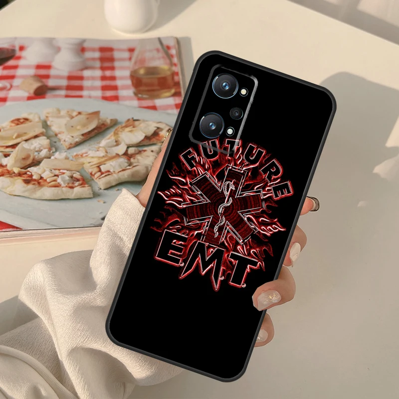 EMT EMS الإنقاذ الطبي ل Realme GT 7 Pro 6 5 GT 6T C67 C61 C55 C53 C51 C21Y C25S C75 11 12 13 14 Pro Plus Case