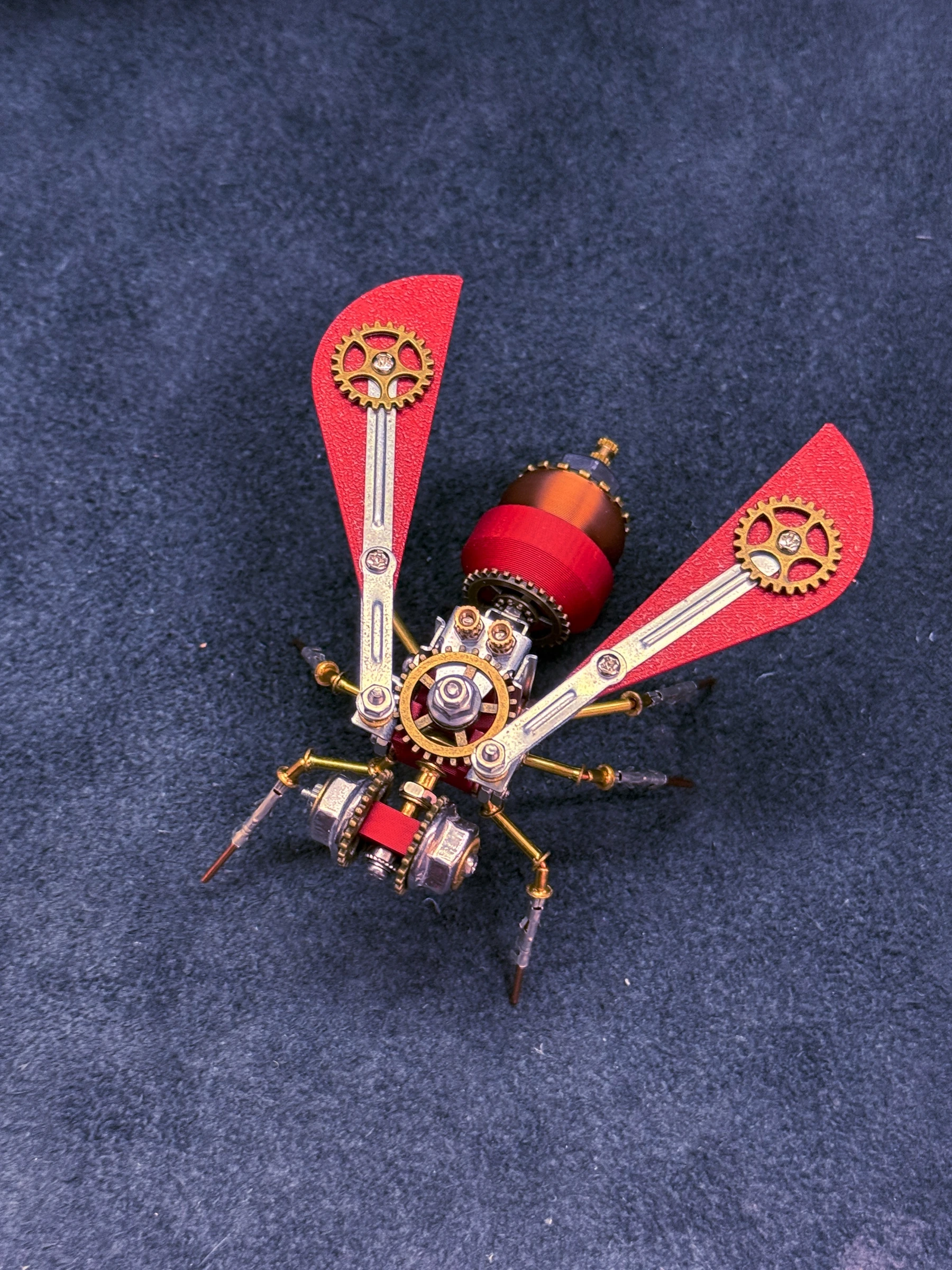 

Steampunk Mechanical Bee DIY Assembly Insects Metal Model Kit Ornament 3D Puzzle Handmade Toy Kids Adults Birthday