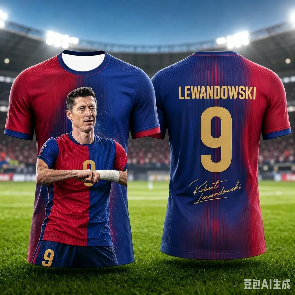 Lewandowski No.9 Soccer Jersey 3D Print Quick‑Dry Athletic Training Uniform Football Shirt Adult Match Fan Sportswear Tee