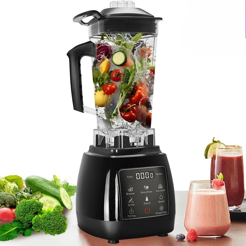 Touch screen commercial household chili beating meat beating juice blender cooking machine smoothie machine