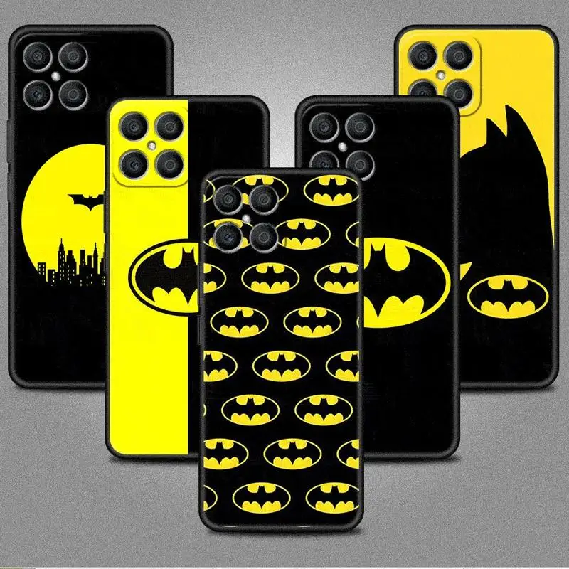 Batmans LOGO Case For Honor X8 X8a 90 X9a 8X 70 50 20 Magic5 Pro 9X P60 P50 Black Soft Phone Funda