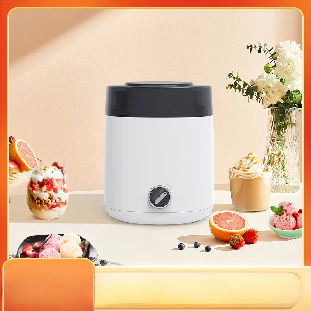 

1.8L Home Ice Cream Machine Small Desktop Ice Cream Machine Pattern DIY Children's Ice Cream Machine