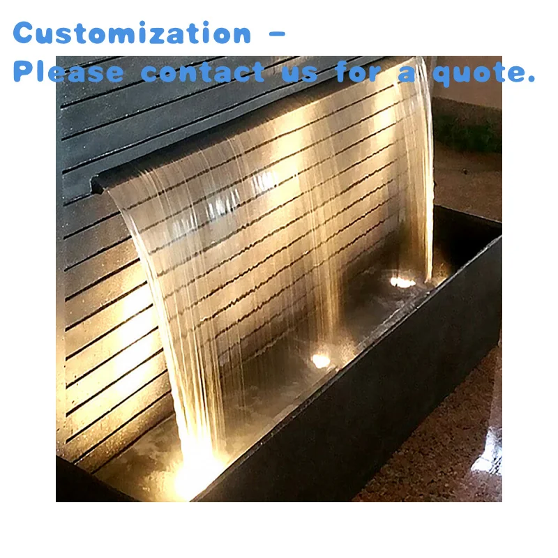 

custom.SheetArtificial Waterfalls Are Suitable Landscape Decoration in Villas and High-end Venues Curtain Fountain