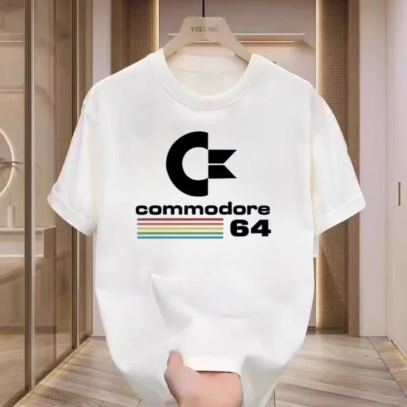

Свободные мужские футболки Летняя футболка с принтом Commodore 64. C64 SID Amiga Ретро крутой дизайн Уличный топ с короткими рукавами Футболка из хлопка Одежда