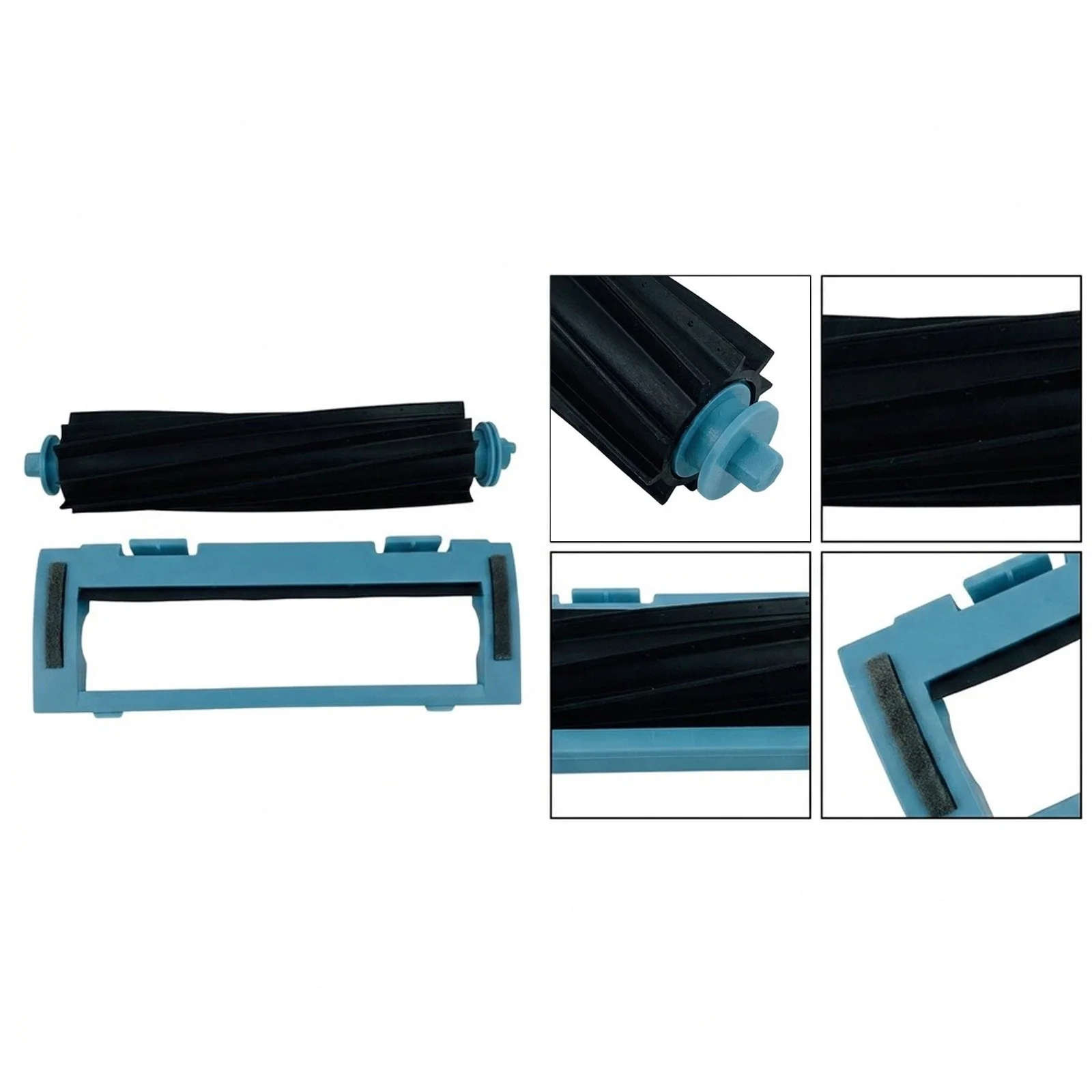 For conga 7690 Immortal MAX M Vacuum Cleaner Main Roller Brush with Brush Cover 1 Set Nylon Plastic Construction