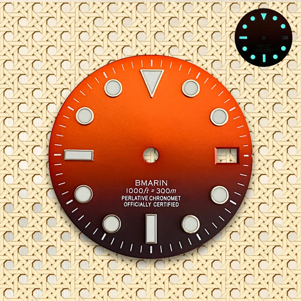 NH35 Dial 28.5mm S Logo Dial Suitable For NH35/NH36 Japanese Movement Dive Watch SUB Modification Accessories